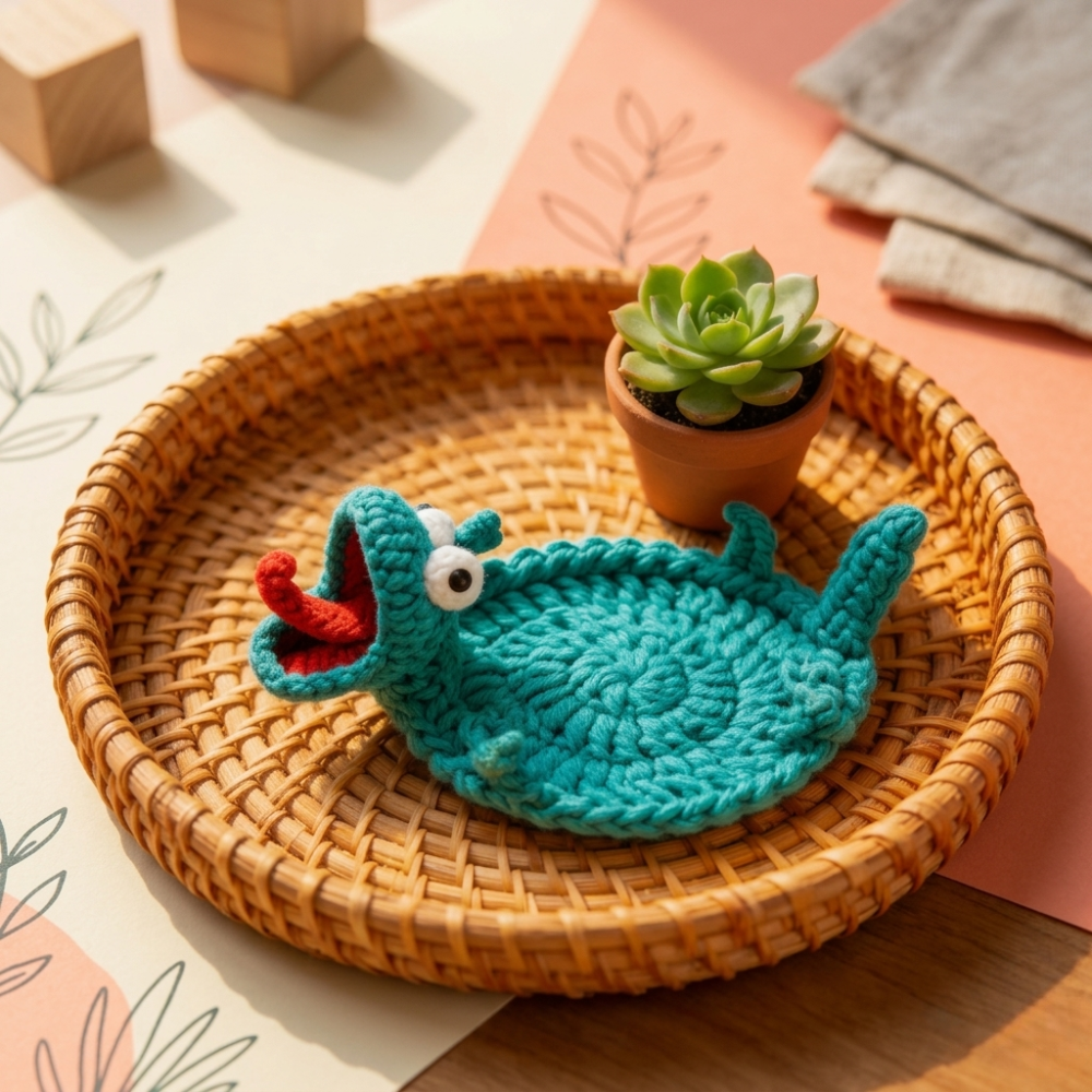 22-in-1 Animal Coaster Crochet Pattern Set