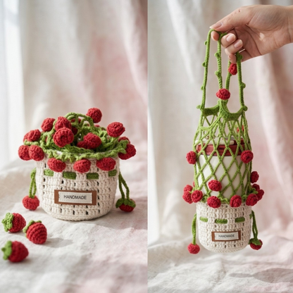 Combo Rose Water Bottle Holder Flower Coaster Crochet Pattern