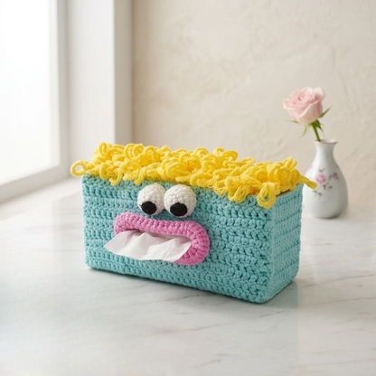 Cute Character Tissue Box Cover Crochet Pattern Bundle Cake & Bunny