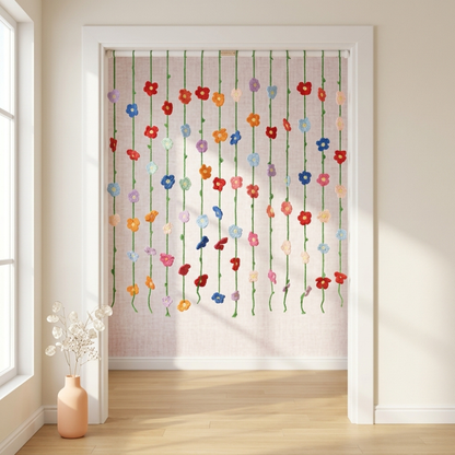 Floral Crochet Curtain Pattern