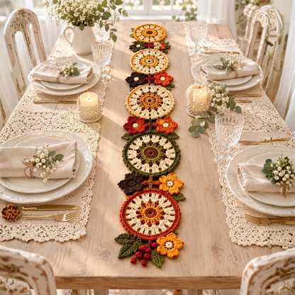 10 Fall Crochet Table Runner Patterns Bundle