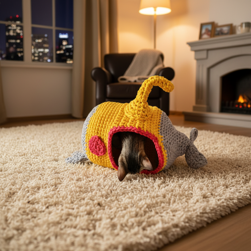 Captain Cat House Crochet Pattern