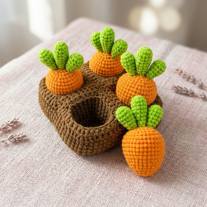 3 in 1 Carrot Pulling Toy for KidsCrochet Pattern