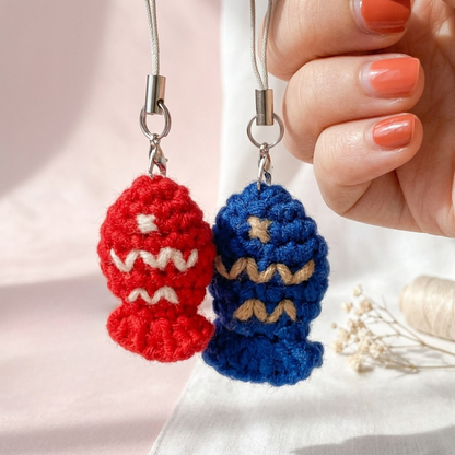 Taiyaki Fish Keychain Crochet Pattern