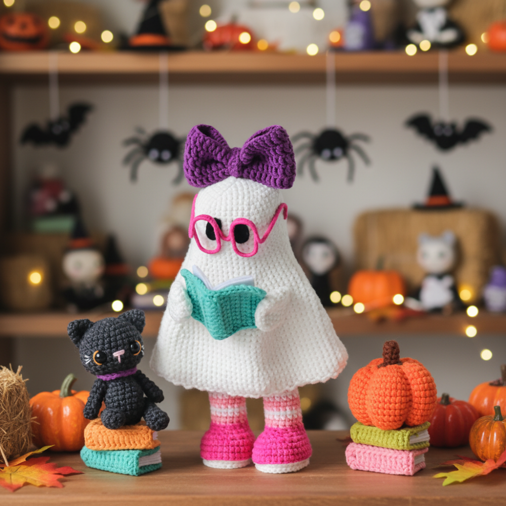 Pumpkin Witch Gosts Crochet Pattern