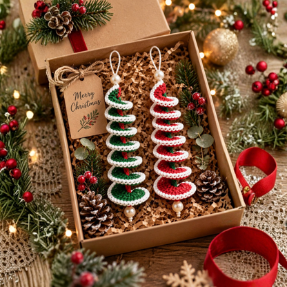 Spiral Swirl Christmas Ornament Crochet Pattern