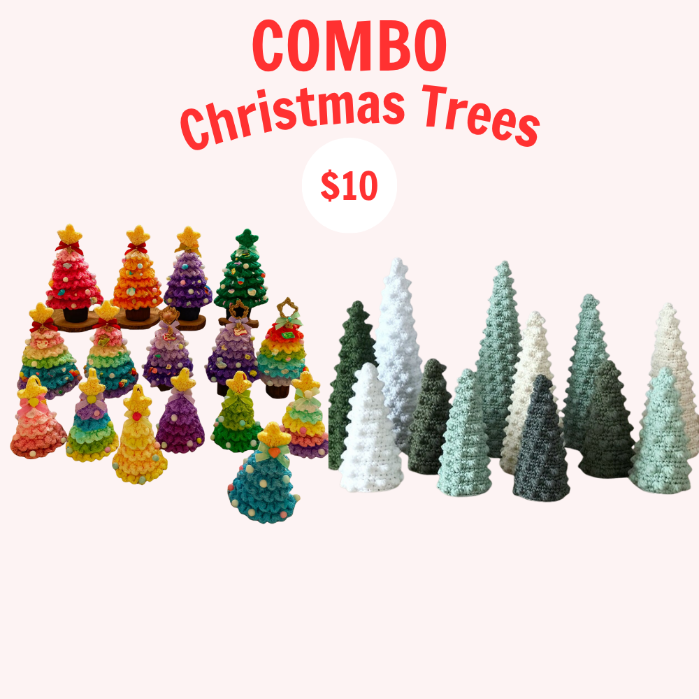 Combo Christmas Tree Forest Crochet Pattern