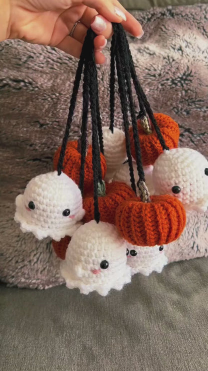 Pumpkin Witch Gosts Crochet Pattern